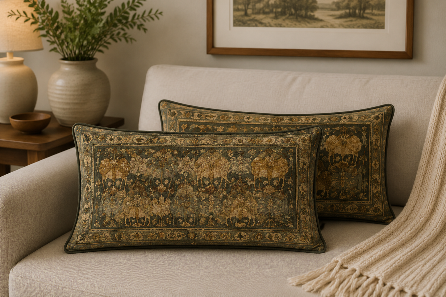 Persian-Inspired Luxurious Accent Cushions