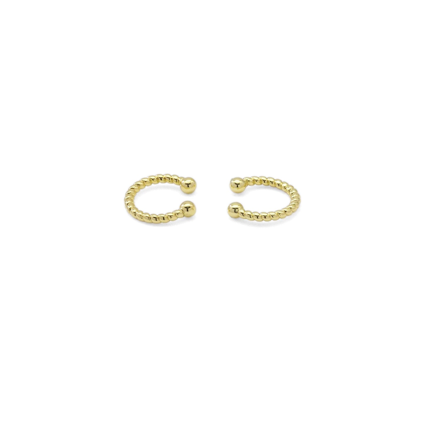 Gold Twisted Hoop Ear Cuff, Sku#LX315