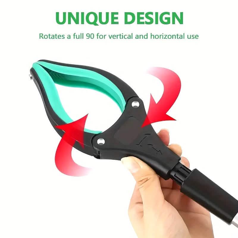 Pince de ramassage pliable en acier robuste – 81 cm avec aimant et poignée antidérapante