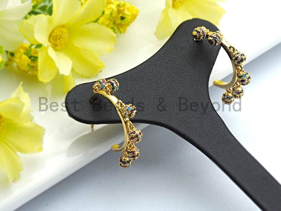 Colorful CZ Cuff Earring, Sku#J104