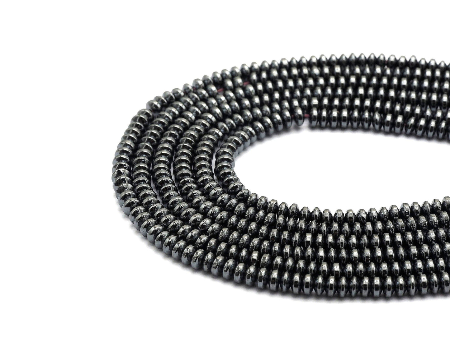 High Quality Natural Dark Gray/Black Hematite, Sku#S121