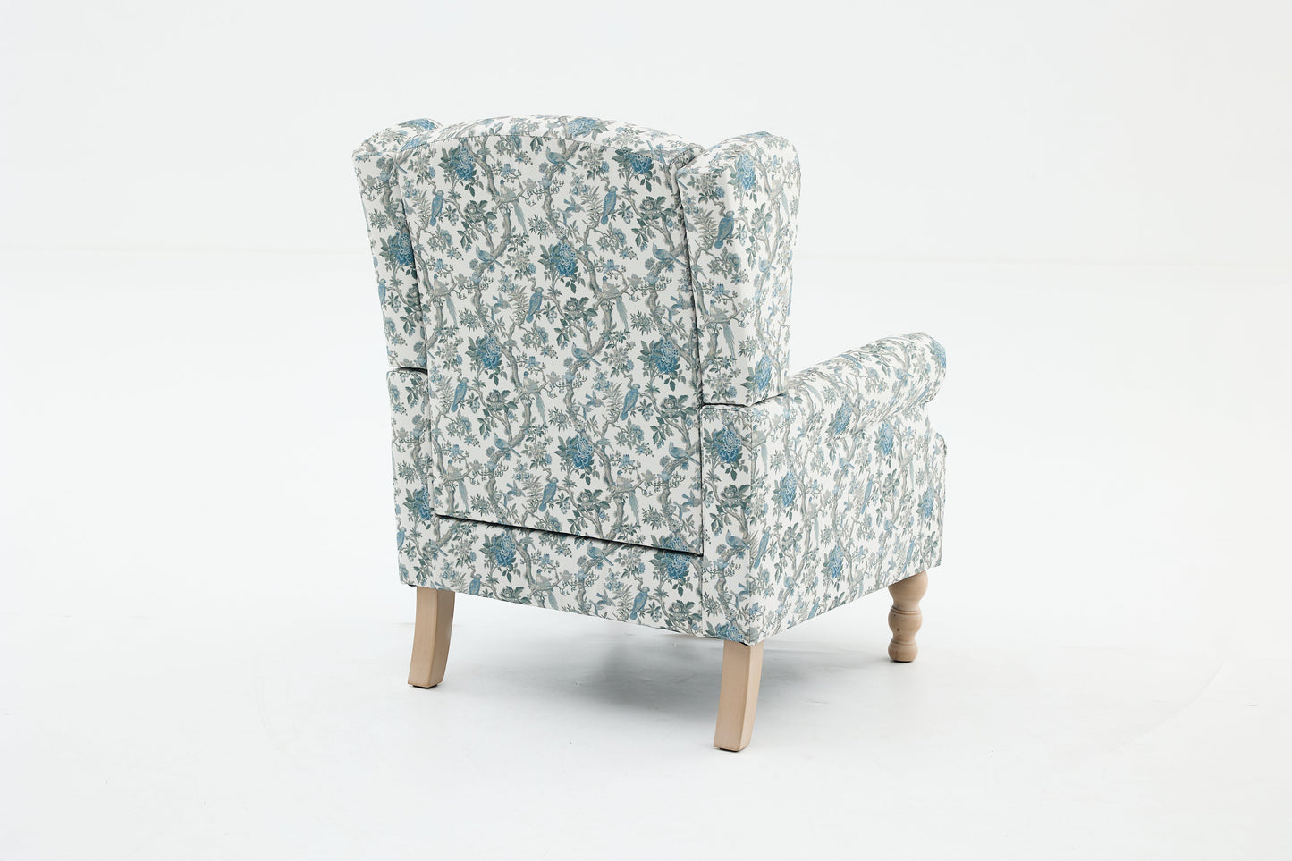 Modern Accent Chair with Retro Wood Legs