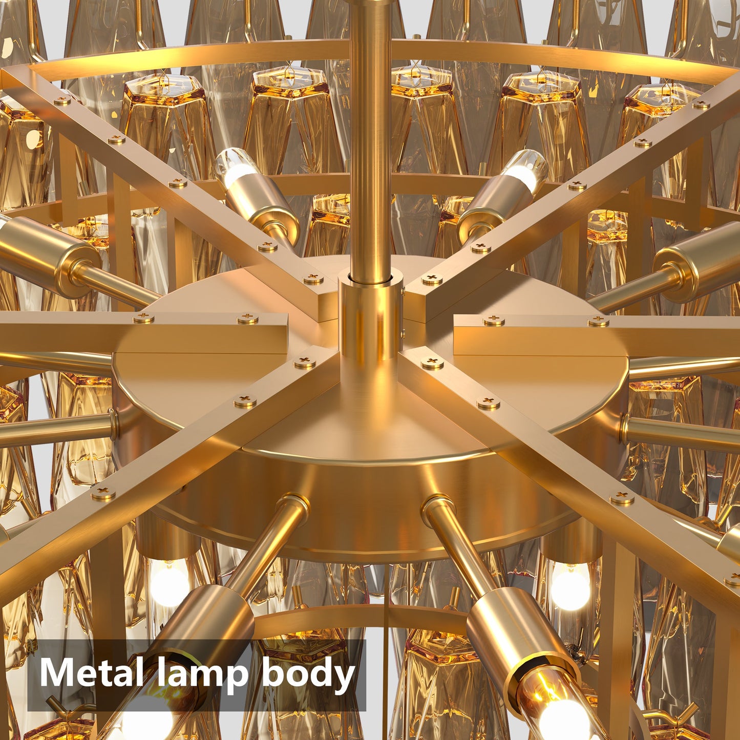 37" Extra Large Chandelier, 14-Light