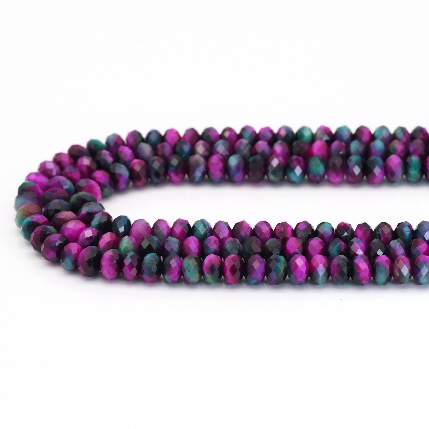Exclusive!!! Fuchsia Green Tiger Eye, Sku#UA313