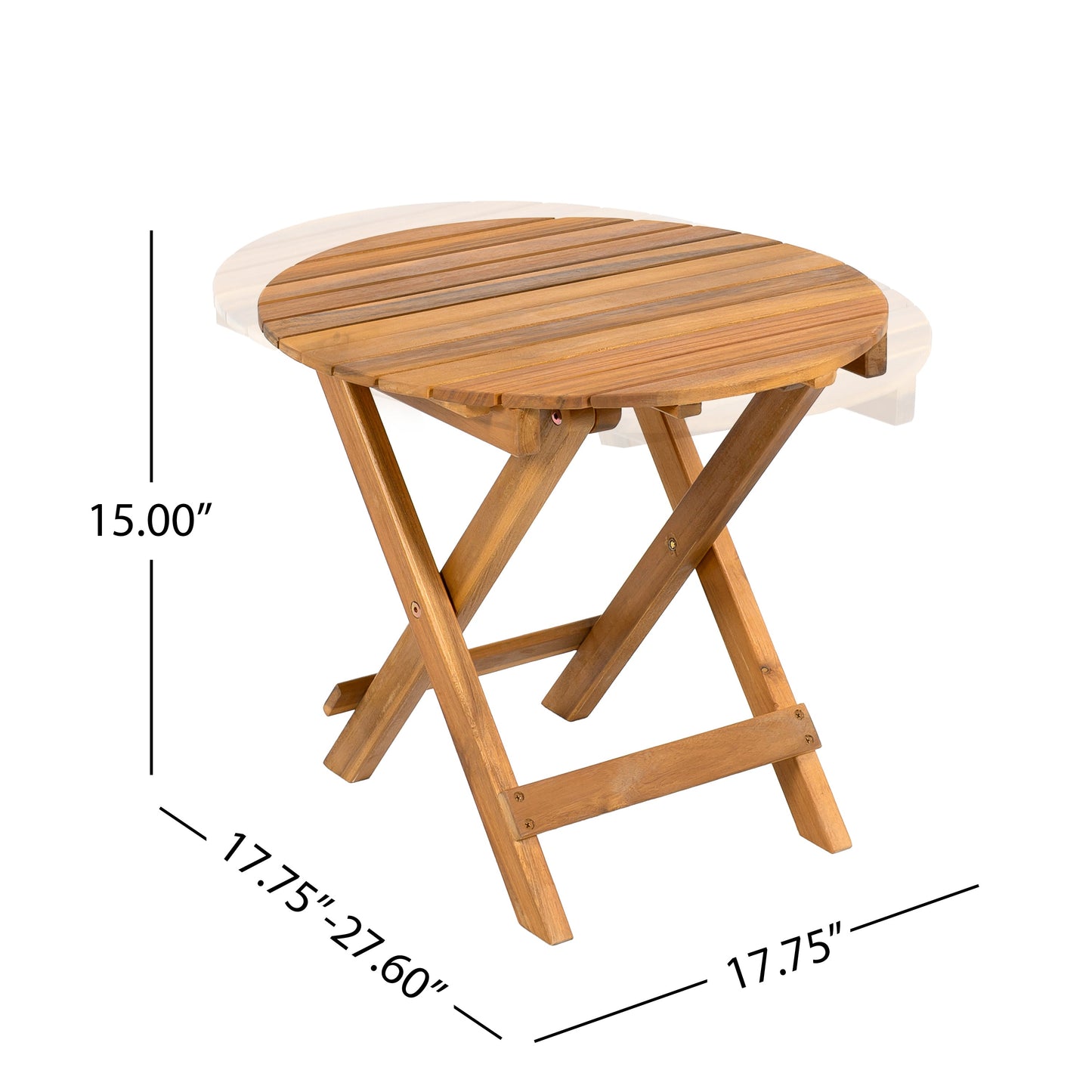 Outdoor Recliner Side Table Set