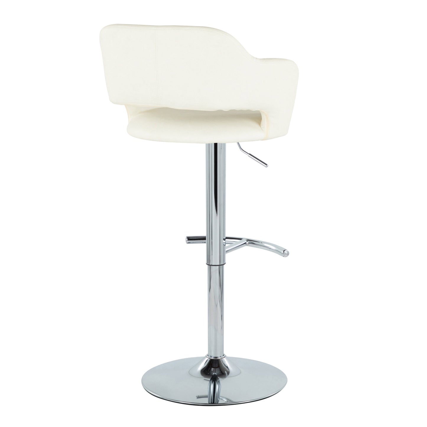 Contemporary Adjustable Barstool with Swivel