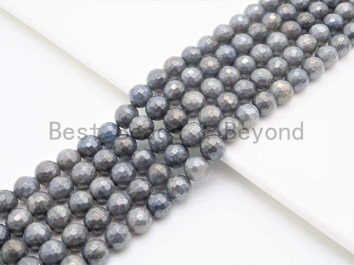 High Quality Natural Faceted Round Labradorite beads, 6mm/8mm/10mm/12mm Gemstone beads, Labradorite Beads,15.5inch strand, SKU#U418