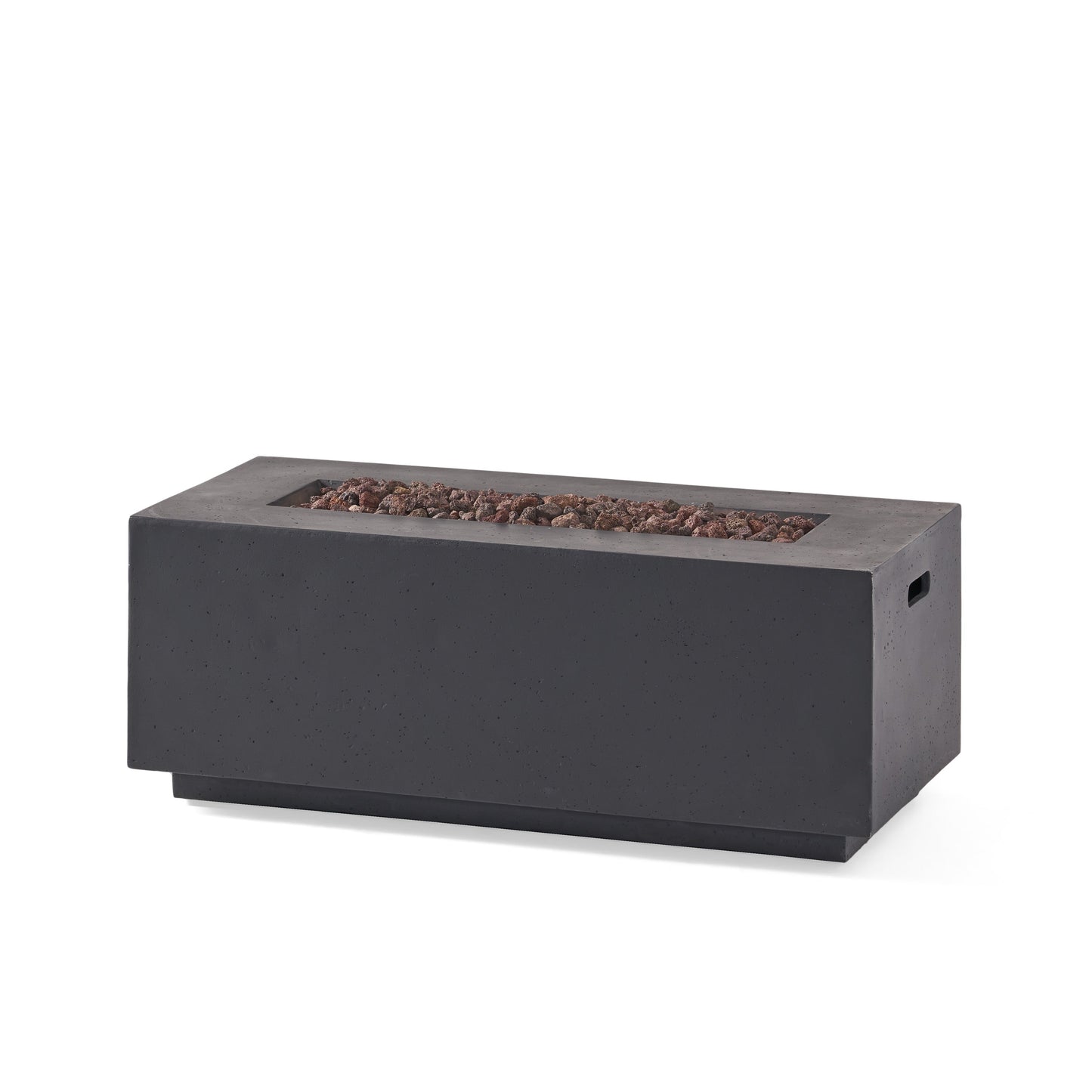 40" Outdoor 40,000 BTU Rectangular MgO Concrete Propane Fire Pit