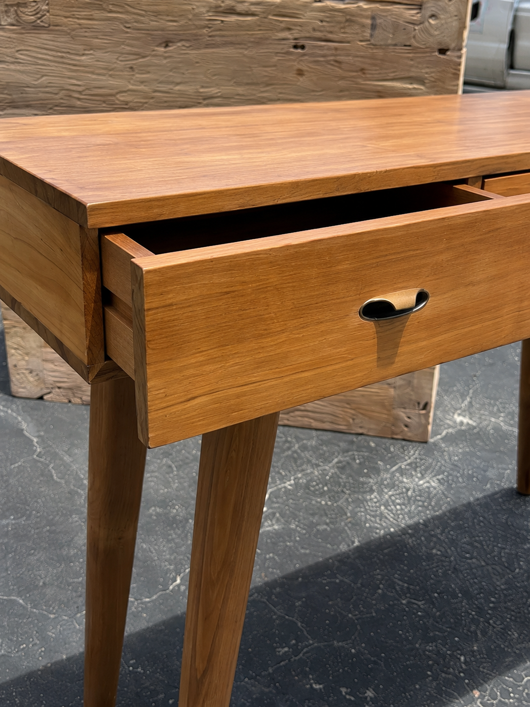Recycled Teak 3 Drawer Console 47" L