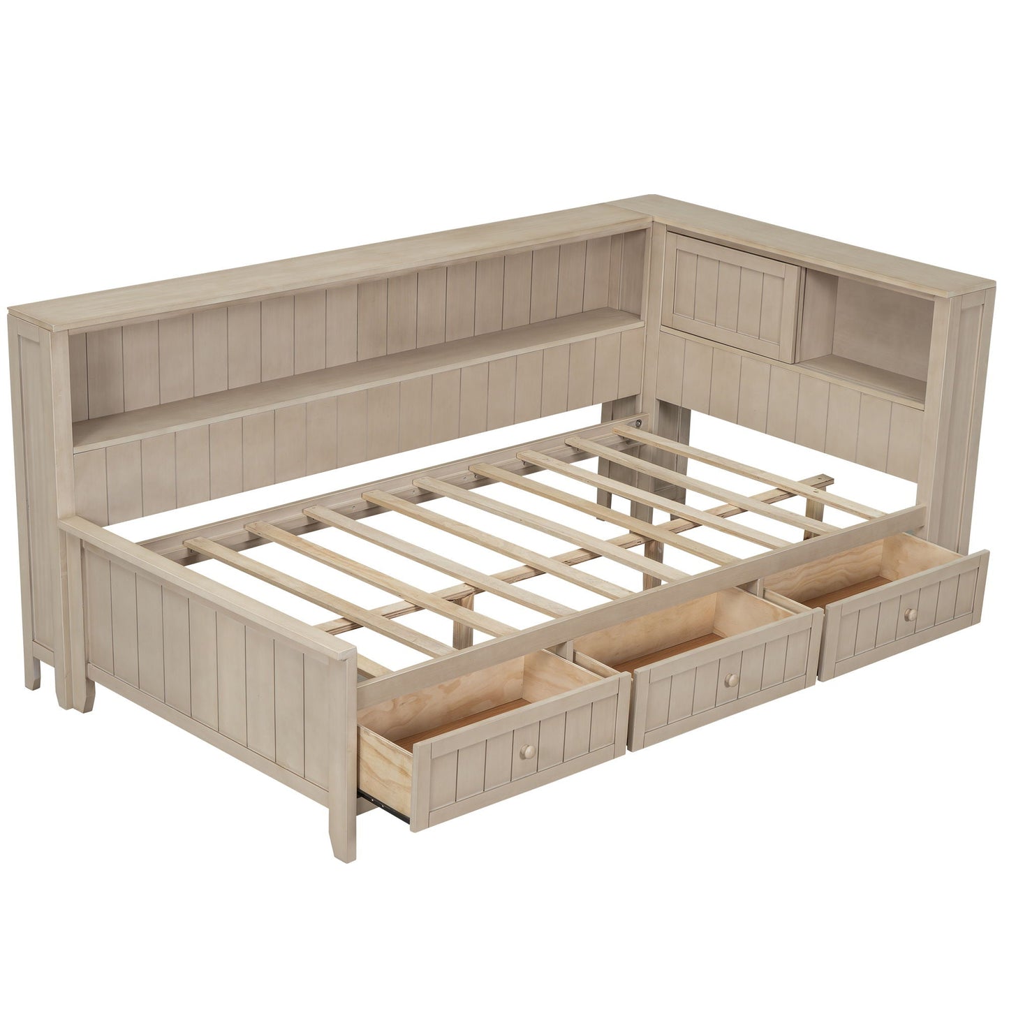 Daybed With Storage Shelves