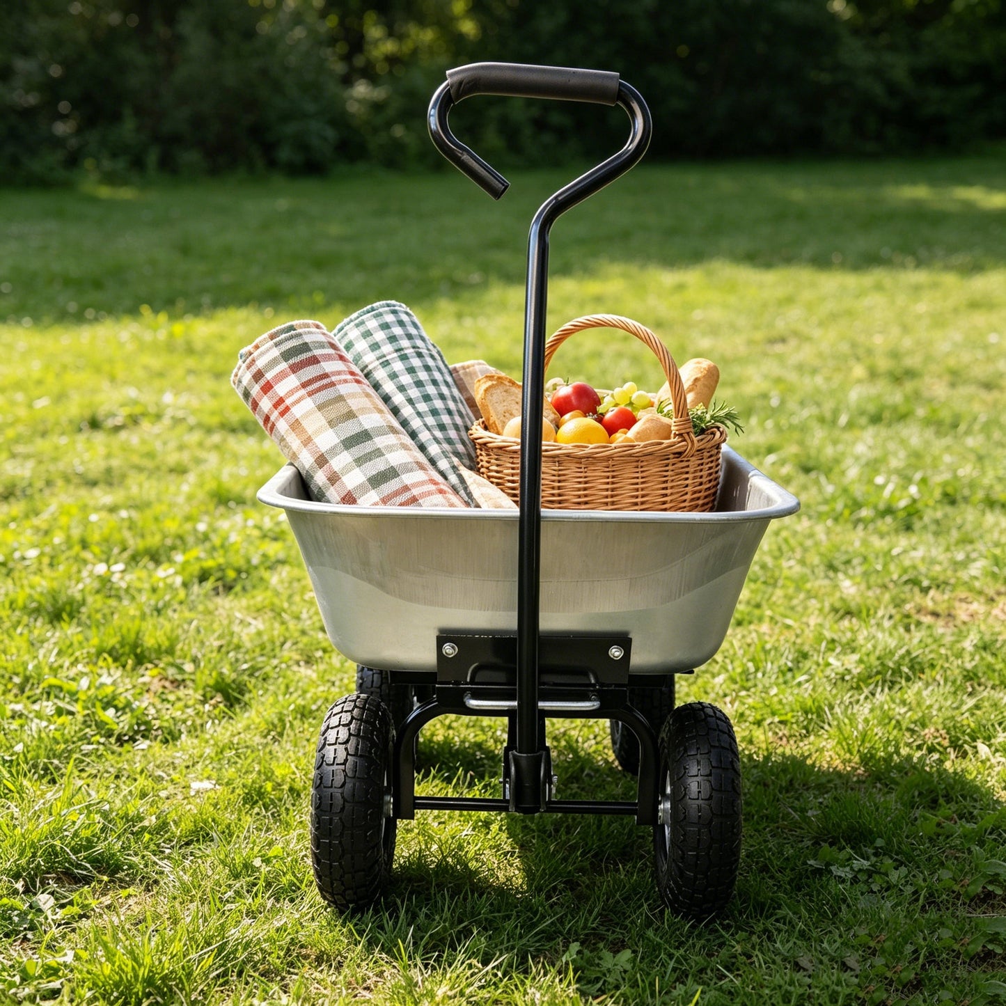 Folding Garden Dump Truck with Steel Frame