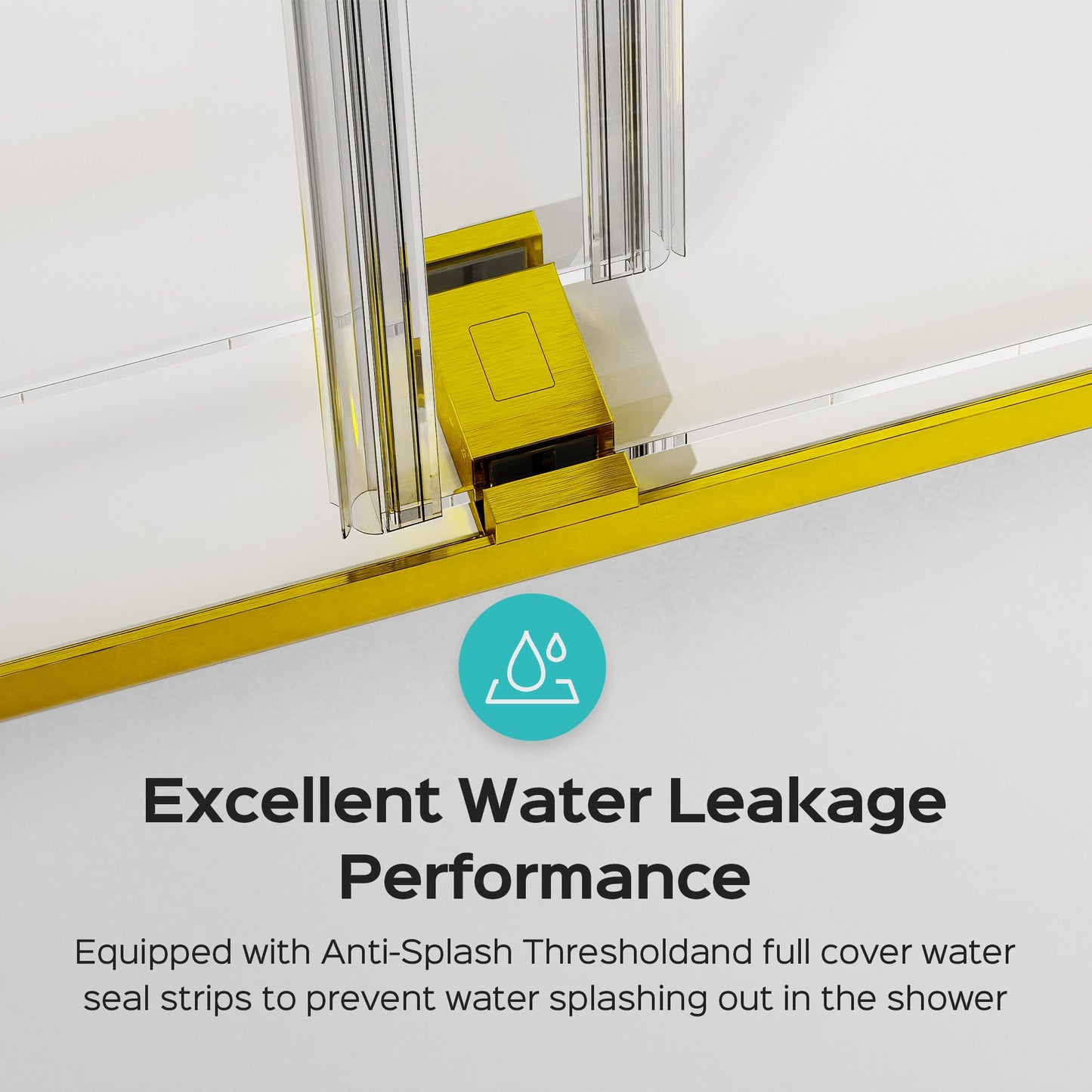 56-60 Inches x 76 Inches Frameless Double Sliding Shower Door