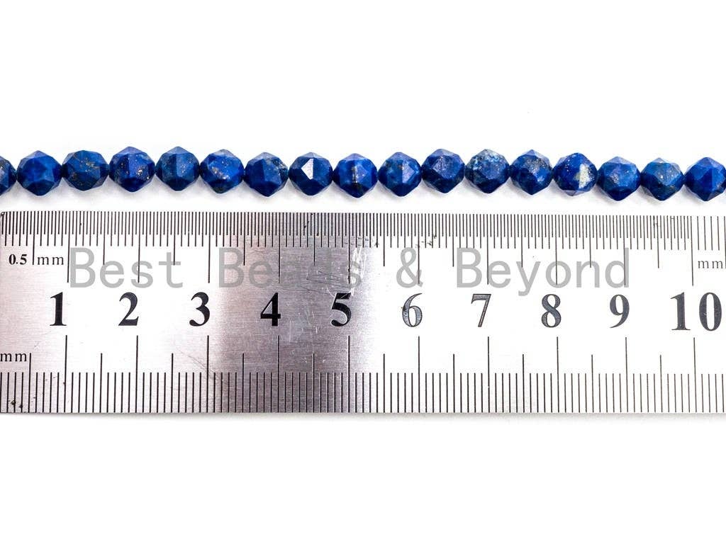 High Quality Natural Lapis Faceted Round Beads, 6mm/8mm/10mm/12mm beads, Lapis Gemstone Beads, 15.5inch strand, SKU#U90