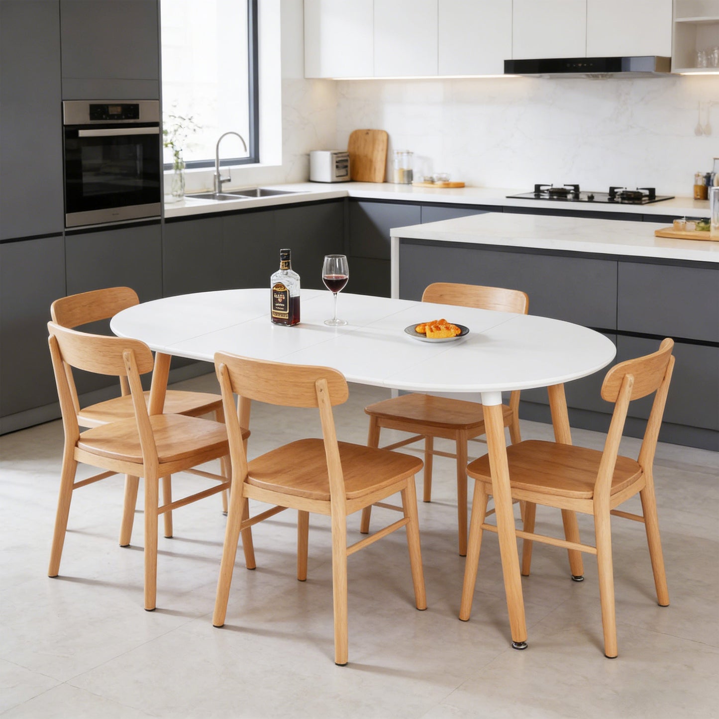 Extensible Table for Dining, Office, or Coffee