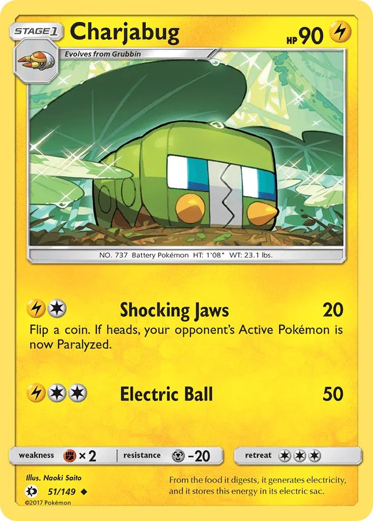 Charjabug (51/149) [Soleil et Lune : Set de base]