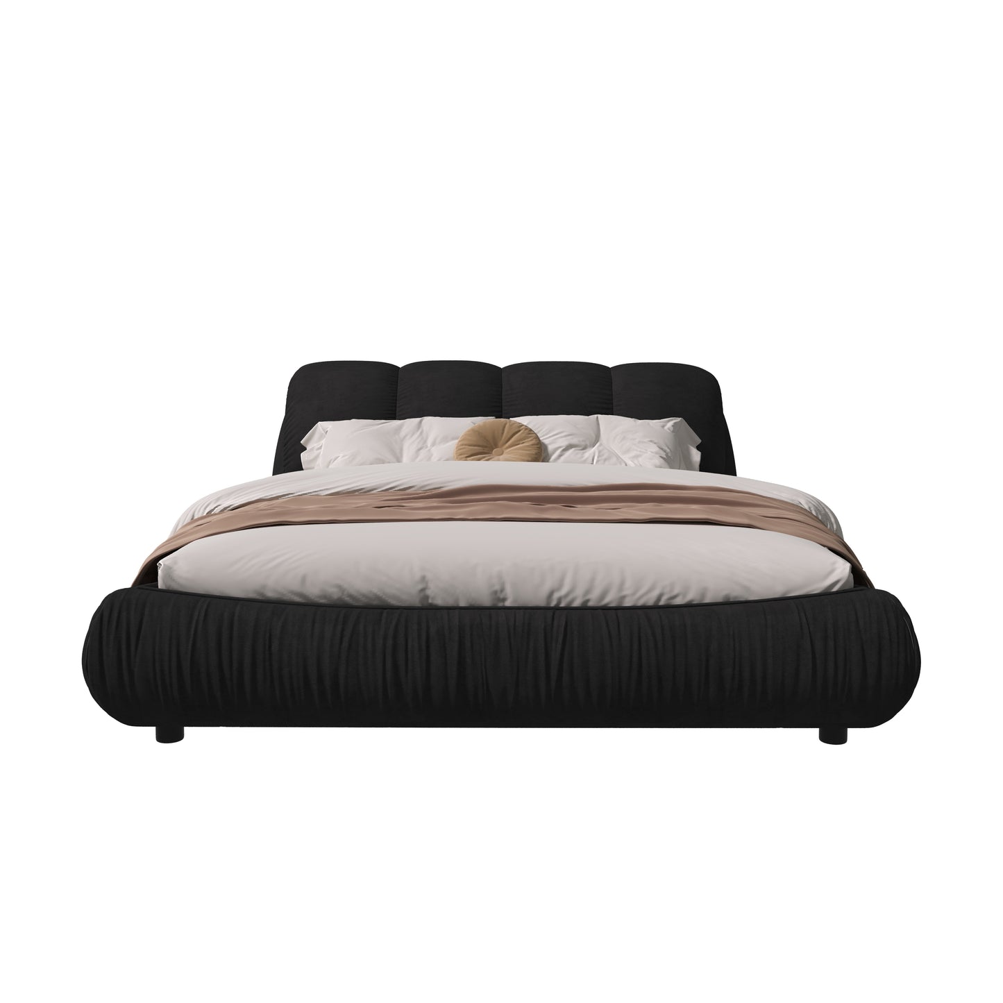 Queen Size Luxury Upholstered Platform Bed