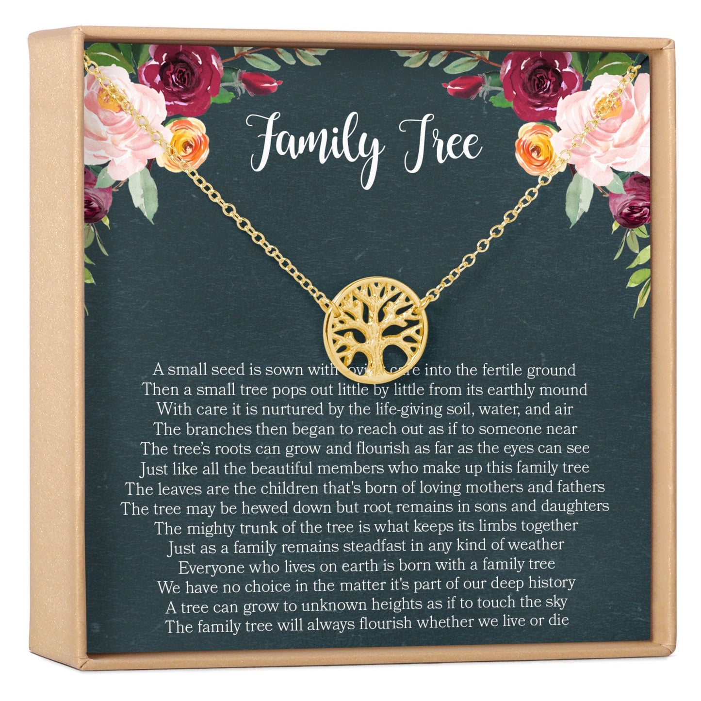 Family Tree Necklace Gift