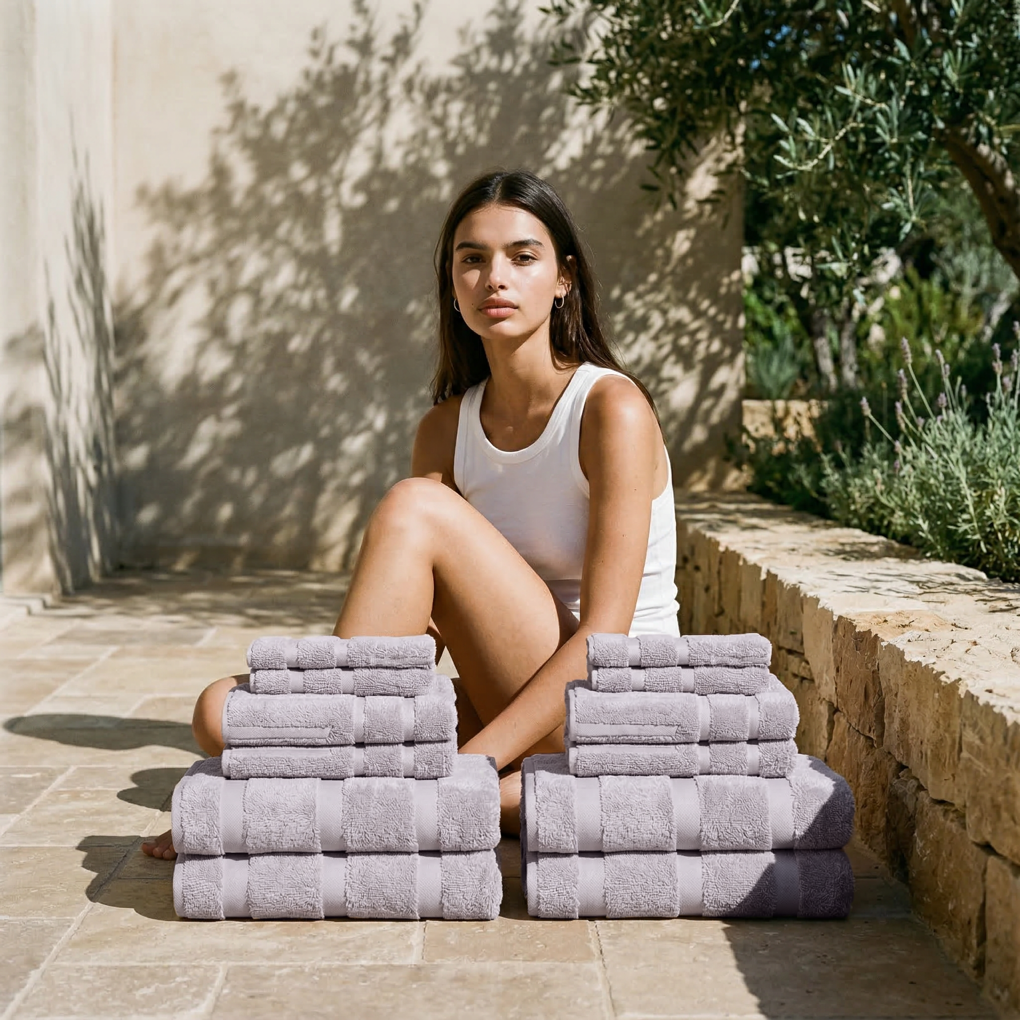 Serviettes Capri en coton australien