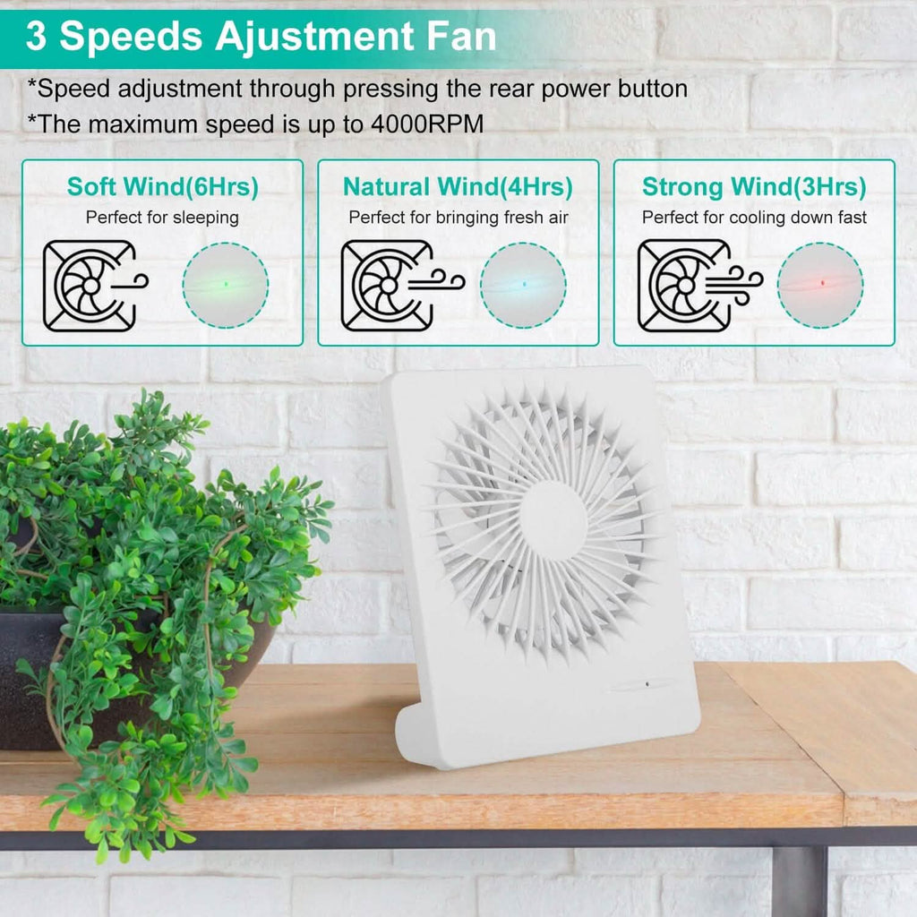 Fan USB Rechargeable Table Portable Desk Cooling Fan
