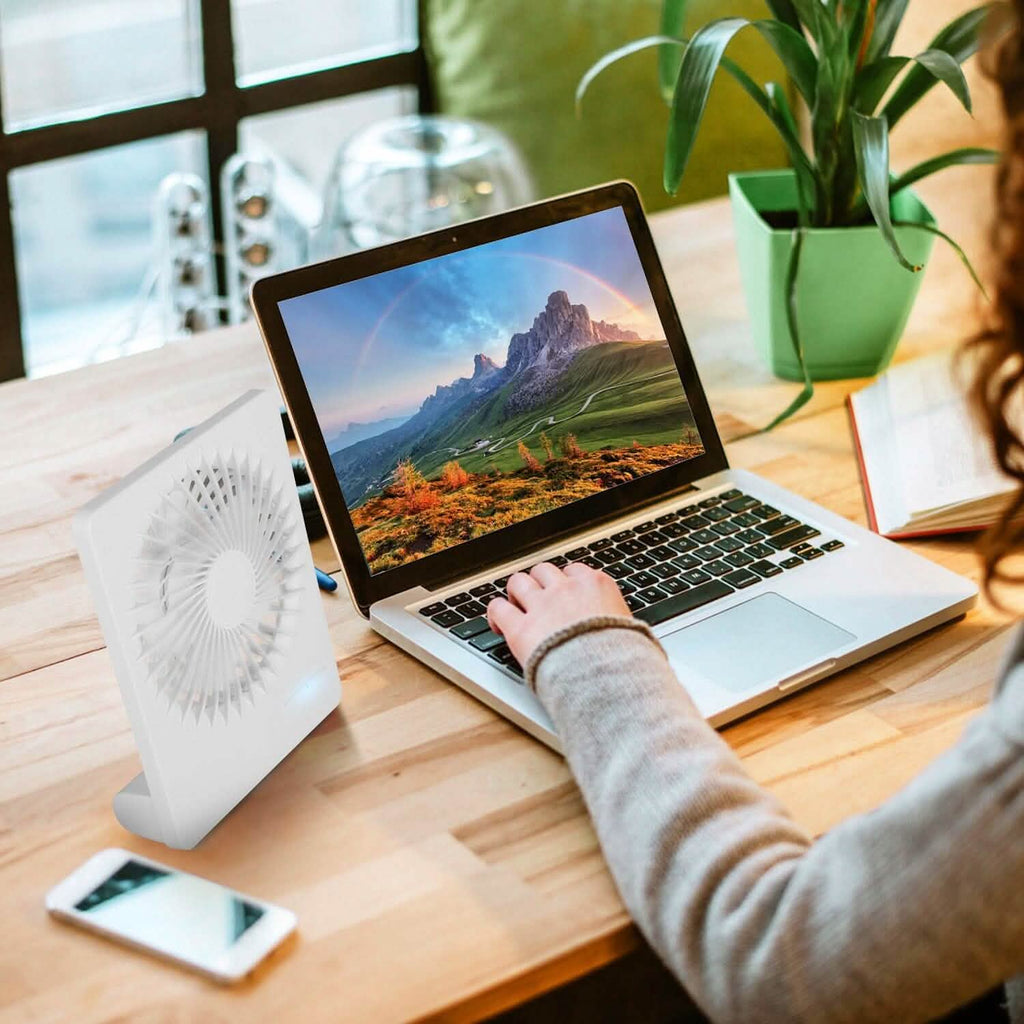 Fan USB Rechargeable Table Portable Desk Cooling Fan