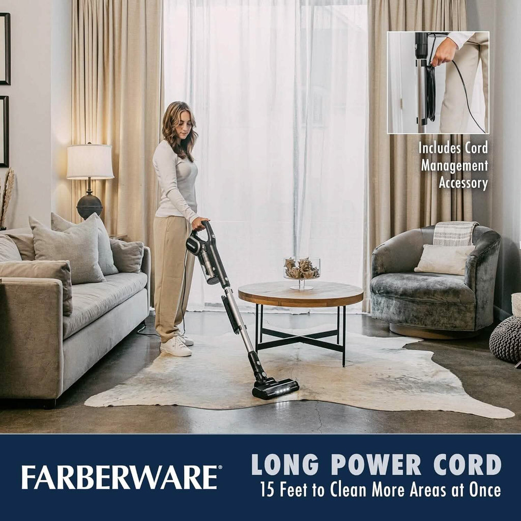 Farberware クラシックスティック掃除機 ハンドヘルド掃除機に変換可能