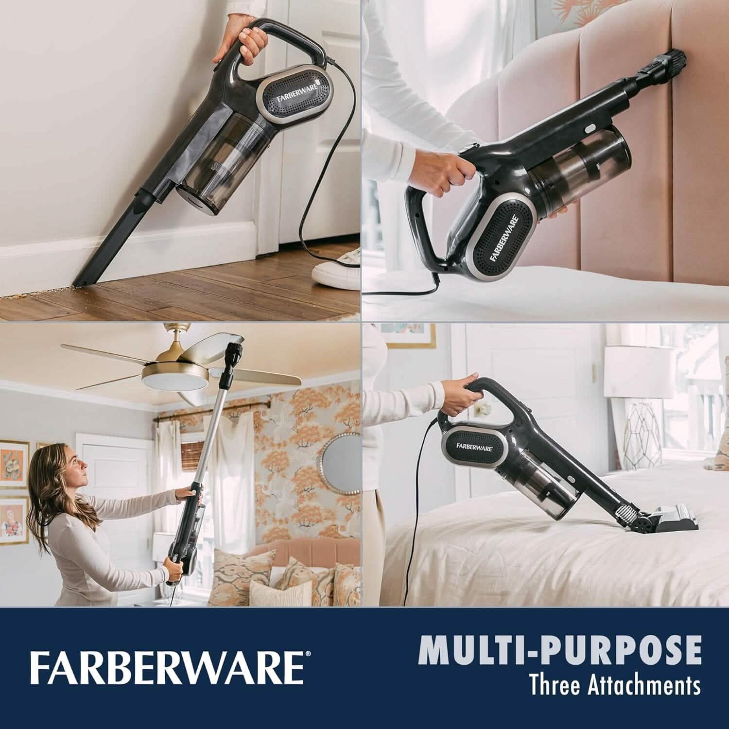 Farberware クラシックスティック掃除機 ハンドヘルド掃除機に変換可能
