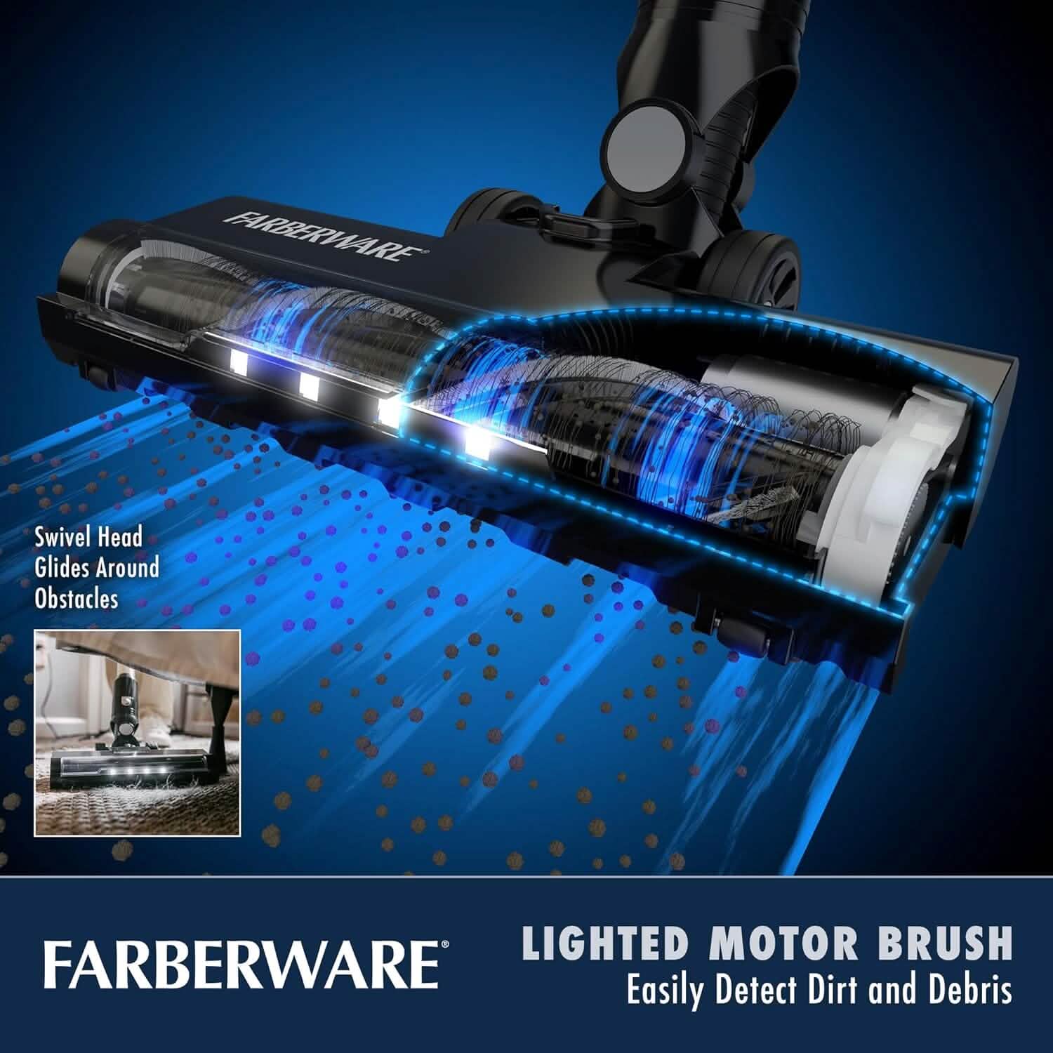 Farberware クラシックスティック掃除機 ハンドヘルド掃除機に変換可能