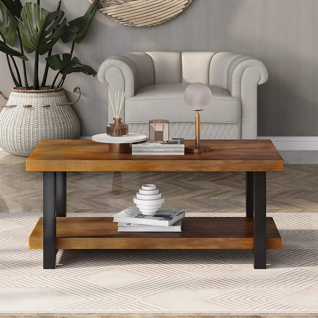 Table basse de salon de style champêtre