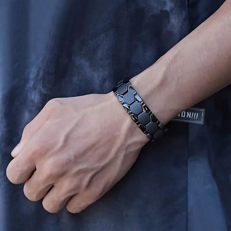 Bracelet tendance noir pour homme