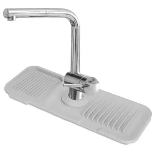 Tapis anti-éclaboussures pour robinet, égouttoir d'évier, support pour éponge et savon