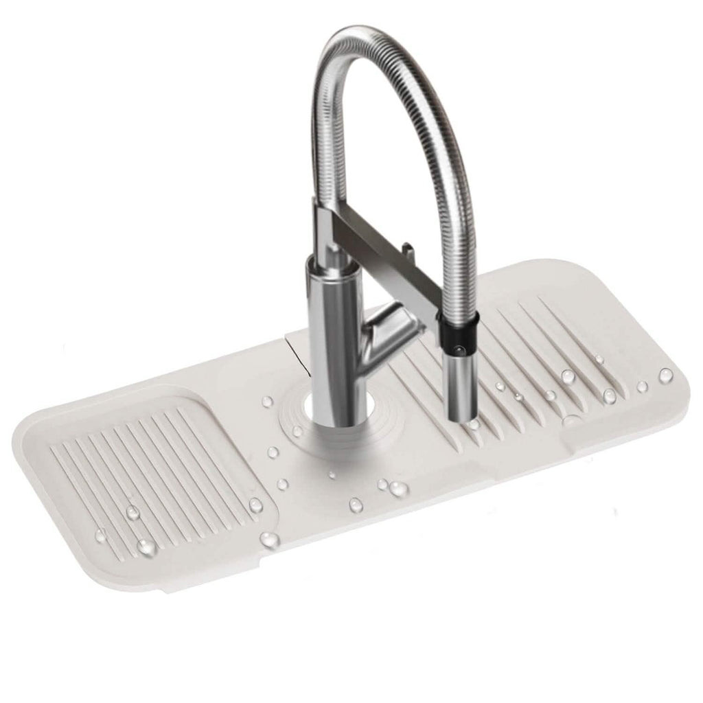 Tapis anti-éclaboussures pour robinet, égouttoir d'évier, support pour éponge et savon