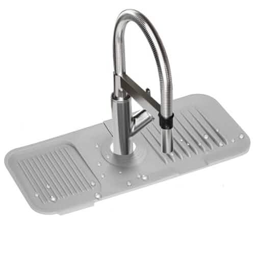 Tapis anti-éclaboussures pour robinet, égouttoir d'évier, support pour éponge et savon
