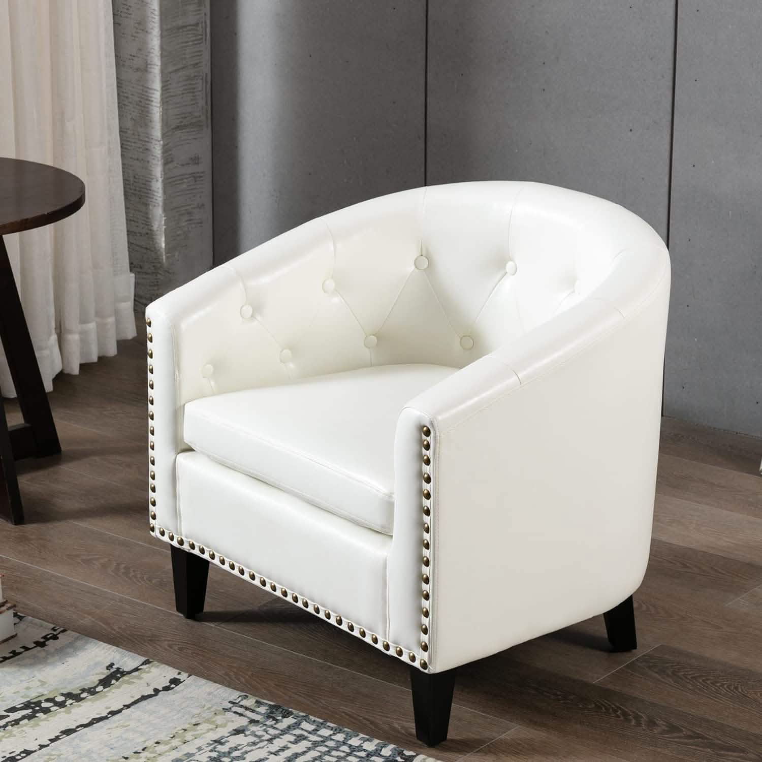 Fauteuil Club en Similicuir Fauteuil Baquet Fauteuil Tub Rembourré