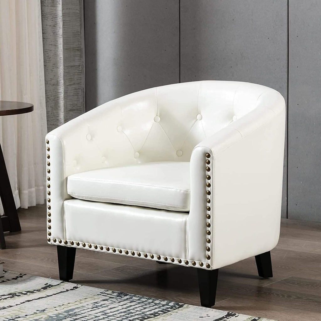 Fauteuil Club en Similicuir Fauteuil Baquet Fauteuil Tub Rembourré