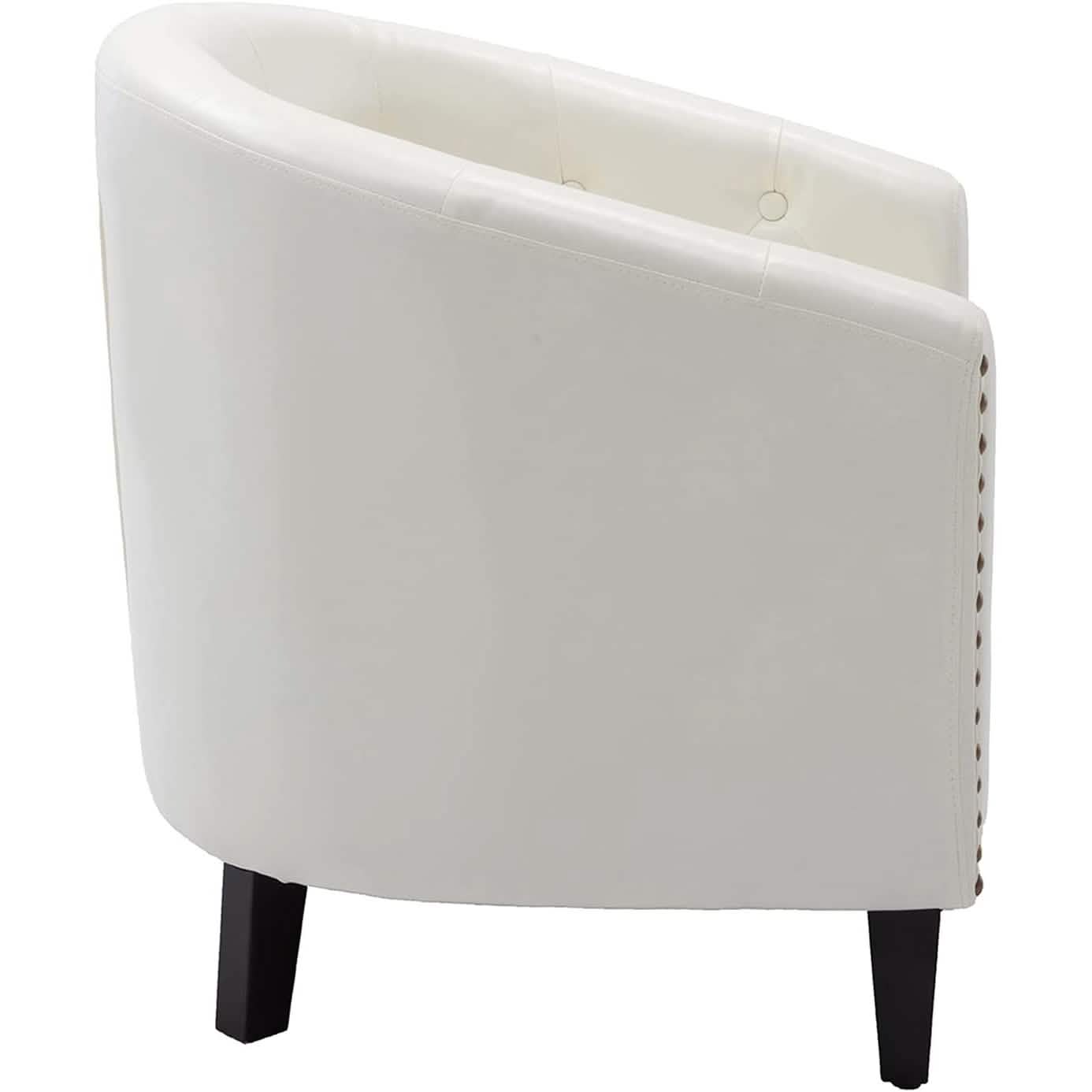 Fauteuil Club en Similicuir Fauteuil Baquet Fauteuil Tub Rembourré