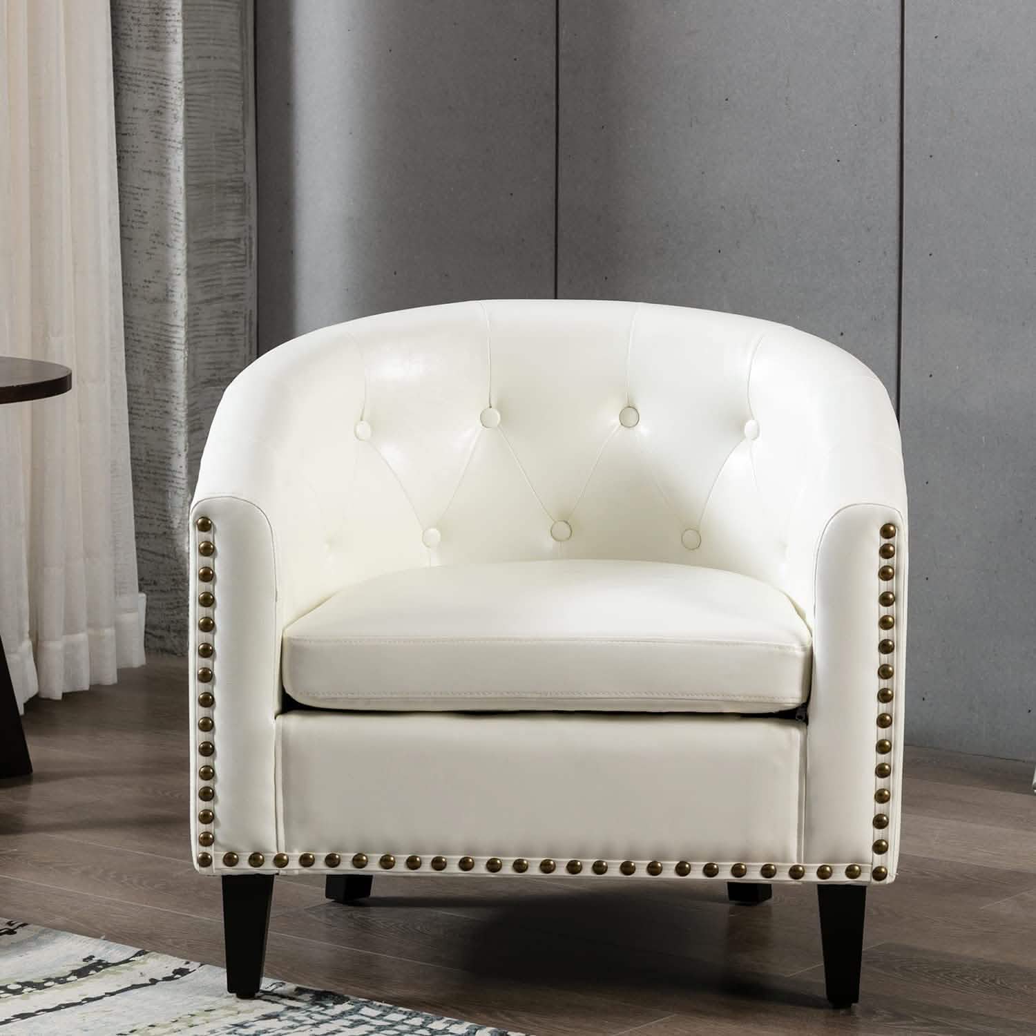 Fauteuil Club en Similicuir Fauteuil Baquet Fauteuil Tub Rembourré