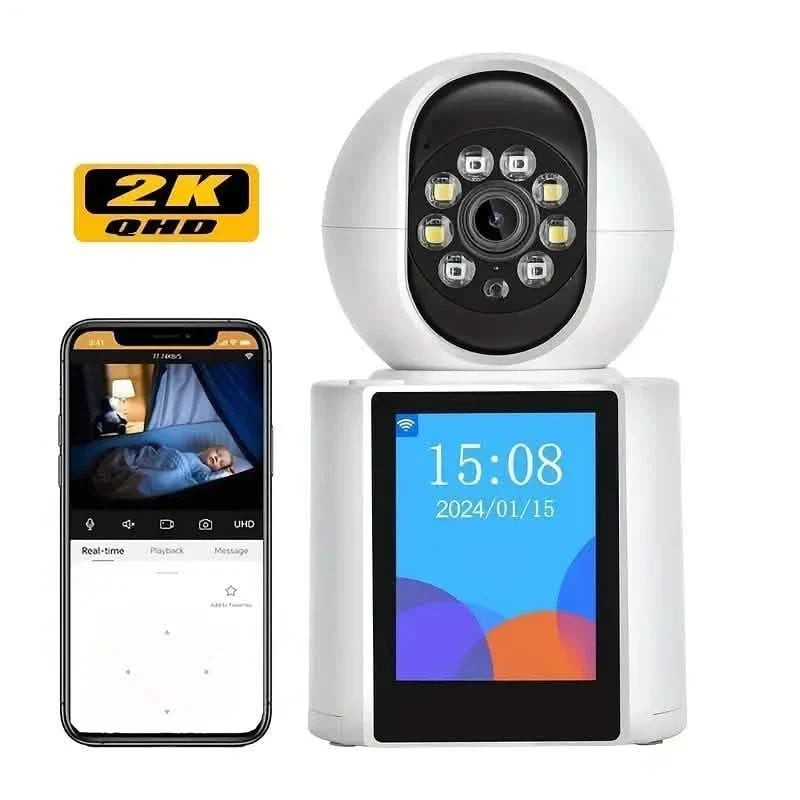 2-Pack: 2K Indoor Security Camera | 2-Way Audio & Video Call + Night Vision
