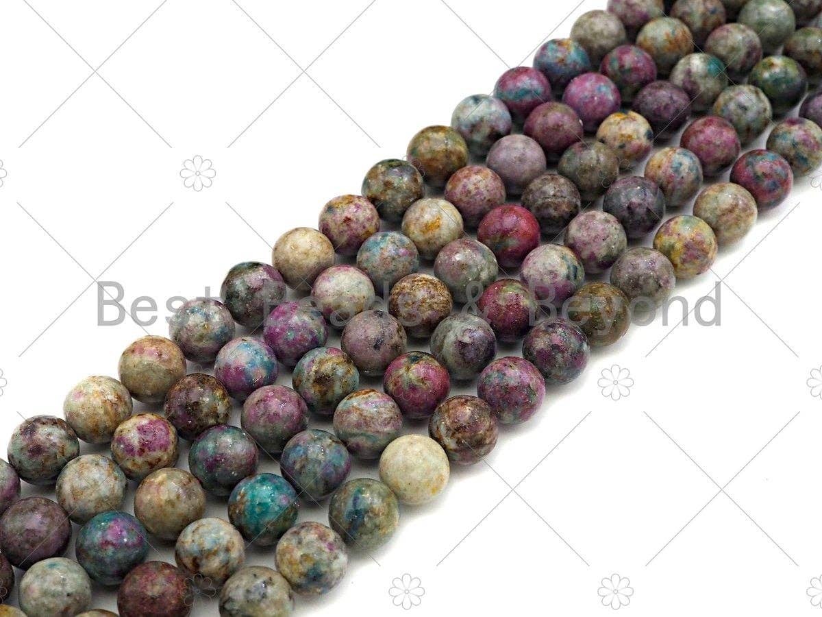 Natural High Quality Red Corundum Round Smooth Beads, 6mm/8mm/10mm Red Corundum, Genuine Red Corundum, 15.5'' Full Strand, Sku#U1057