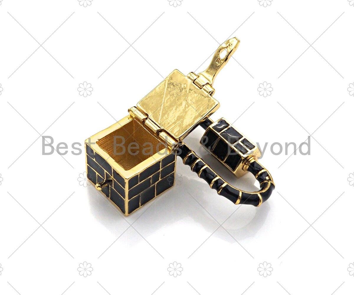 Colorful Enamel Pave Oval With Square Box Shape Clasp, Gold Carabiner Clasp, Screw Clasp, Chain Connector Clasp, 16x46mm, sku#K121