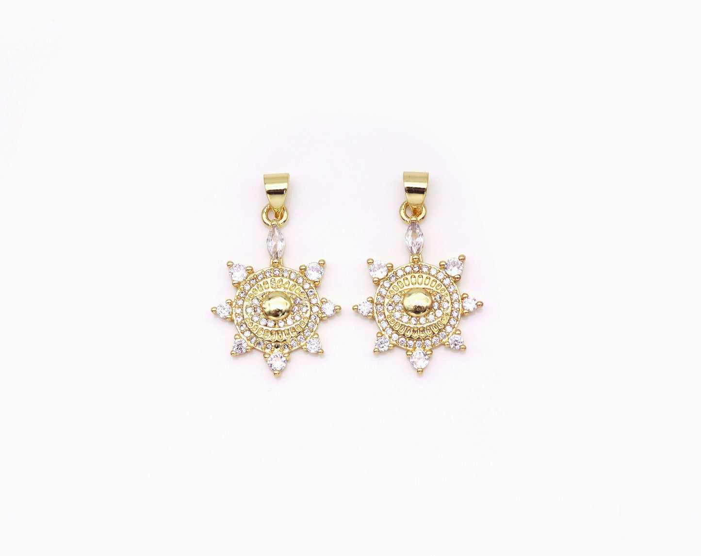 Gold Spike Eye Charm, LK541