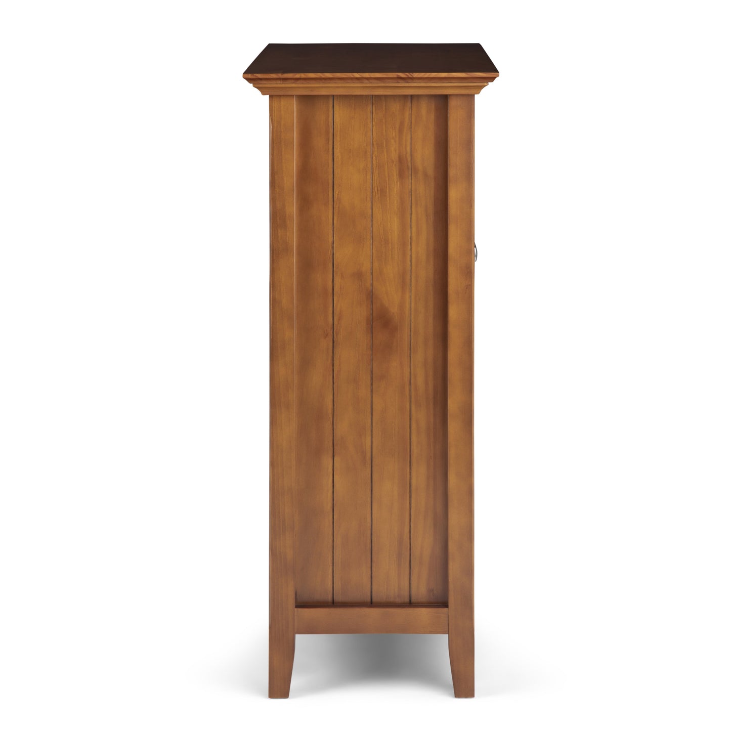 Acadian 39 Inch Wide Solid Wood Transitional Storage Cabinet in Light Golden