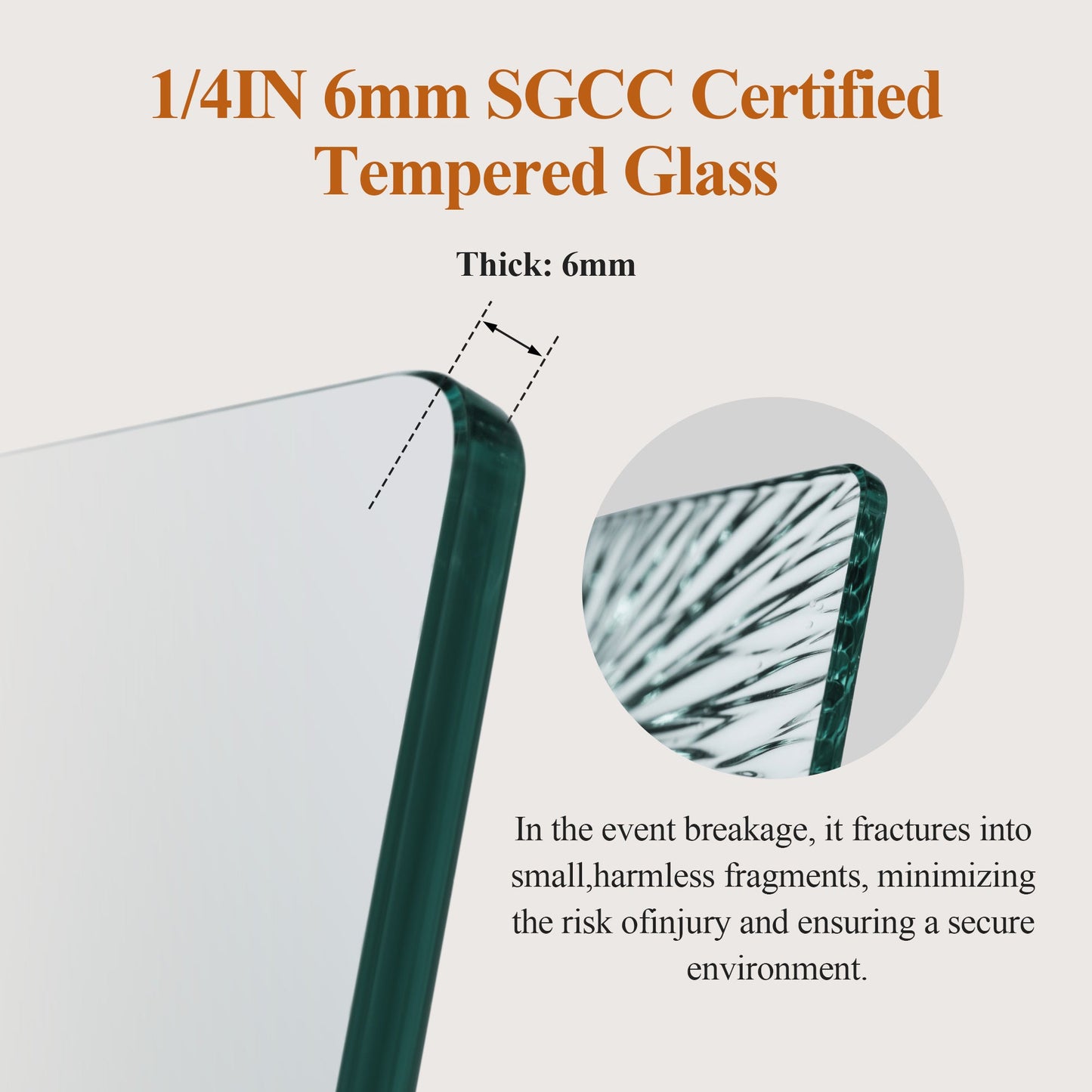 Frameless Stainless Steel Round Tube Single Sliding Shower Door