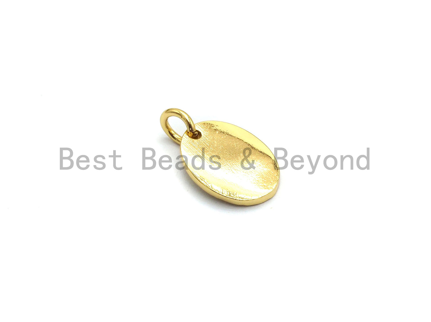 NEW DESIGN Pave CZ Enamel Oval With Star Charm, Designer Enamel Pendant,Enamel Oval Pendant, Oil Drop jewelry Findings,9x12mm,sku#Z254
