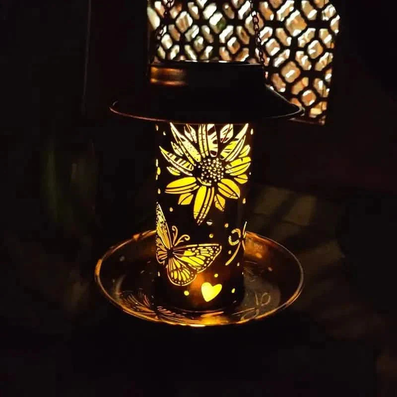 Lampes solaires extérieures pour mangeoires Lampes solaires suspendues extérieures