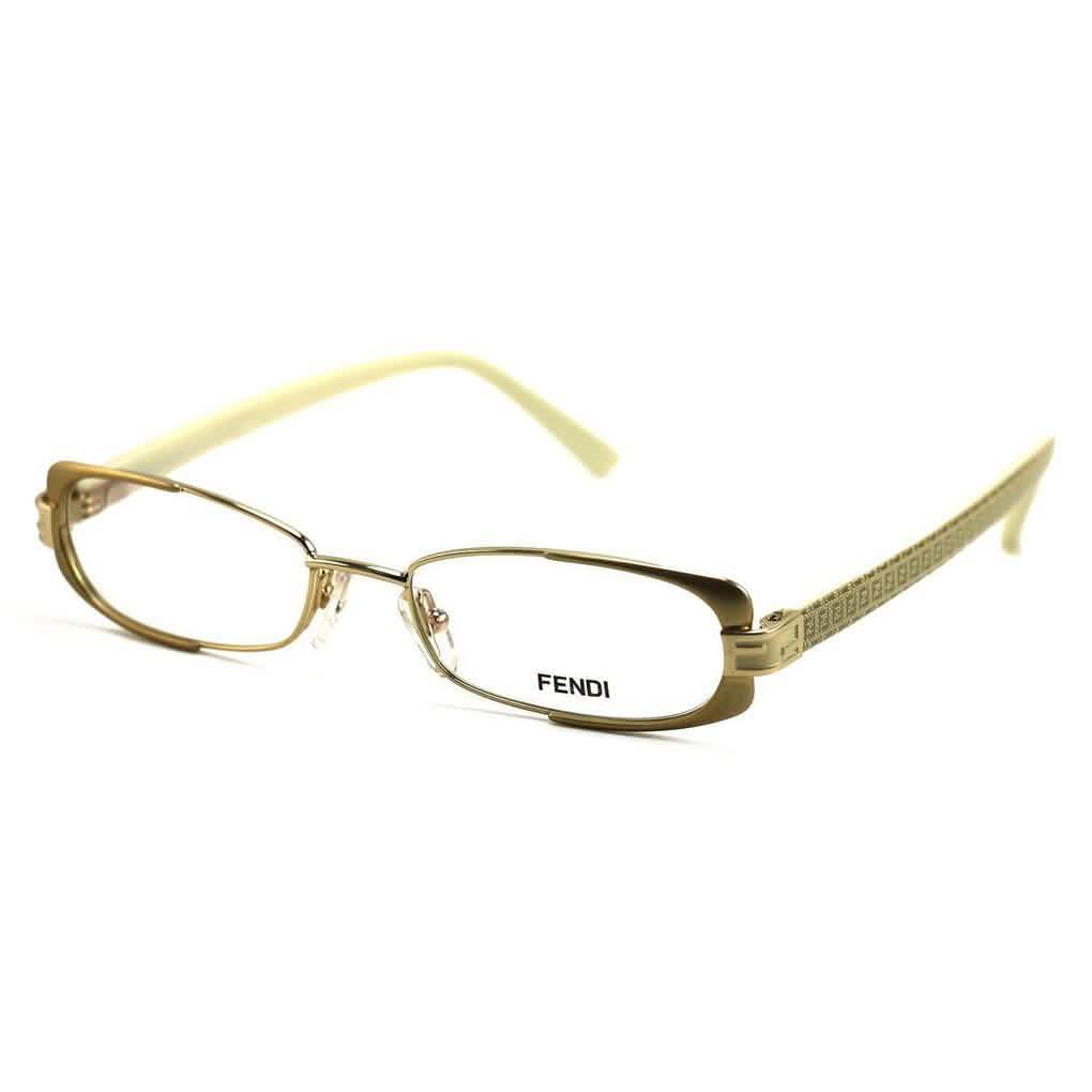 Fendi Women's Eyeglasses F943 714 Gold/Beige 49 16 135 Full Rim Oval