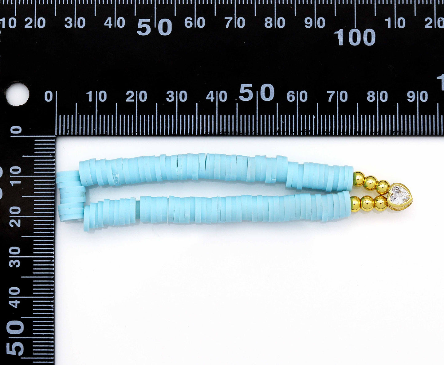 Colorful Heishi Bead with heart bracelets, sku#O111