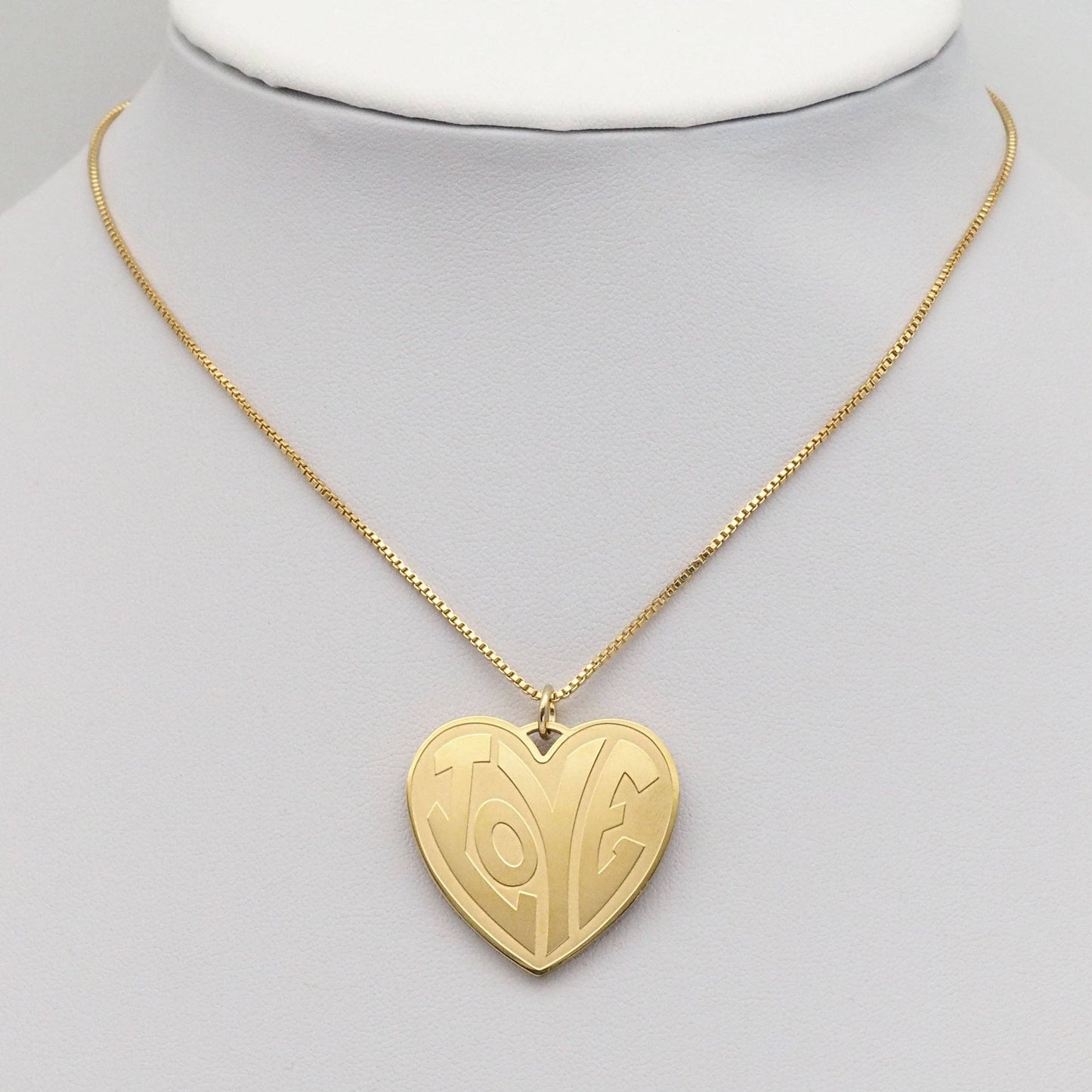 Matt Gold Silver Love Heart Round Coin Charm, Sku#LX260