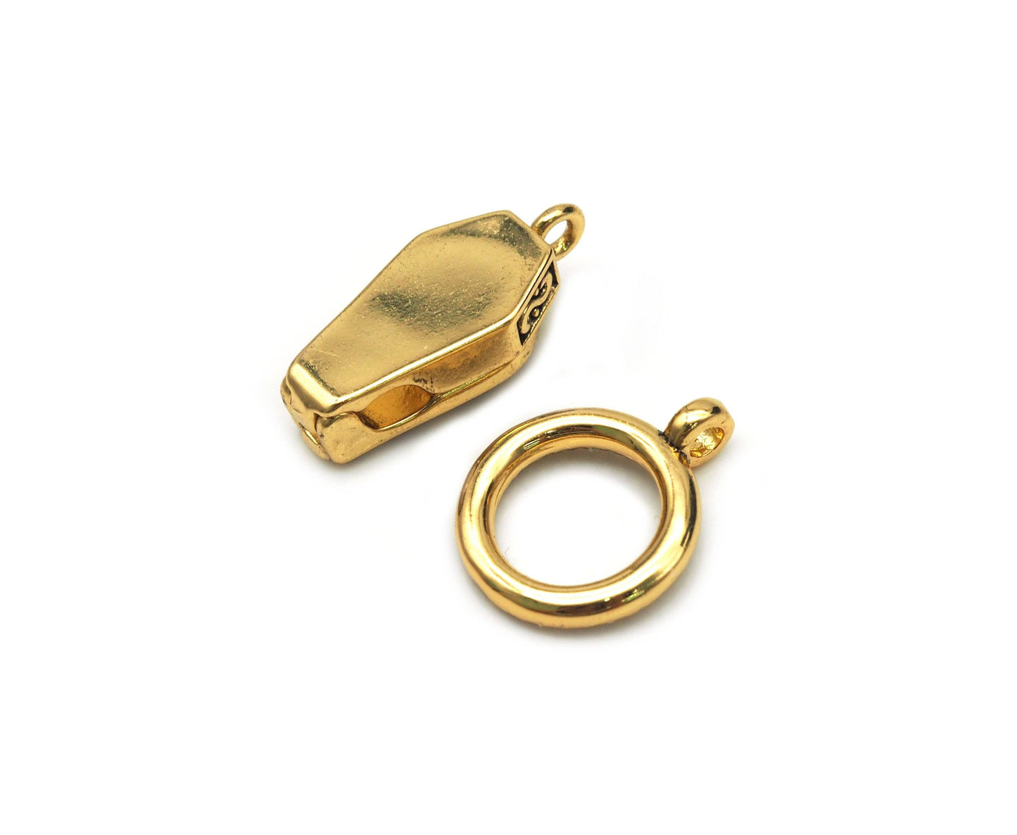 Antique Silver Gold Copper Magnetic Clasp, Sku#A109