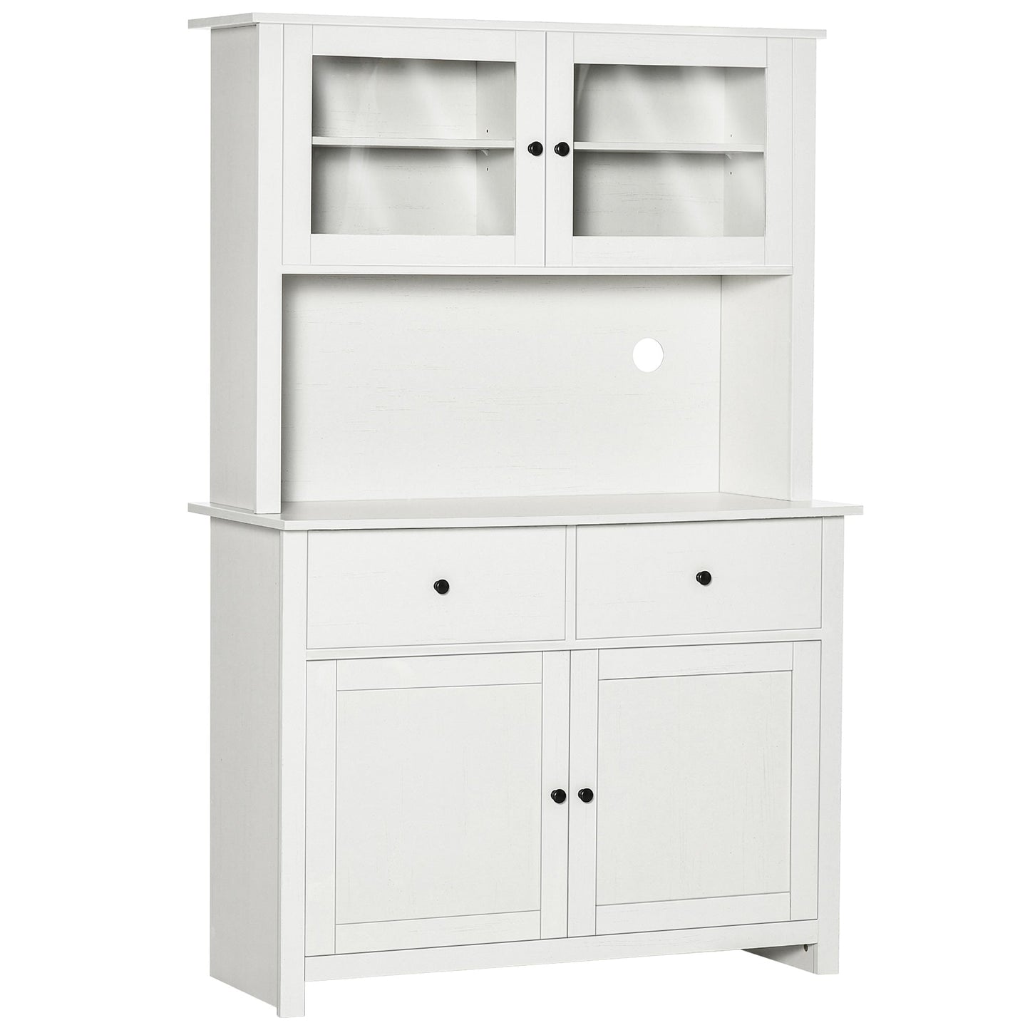 HOMCOM 63.5" Kitchen Buffet with Hutch