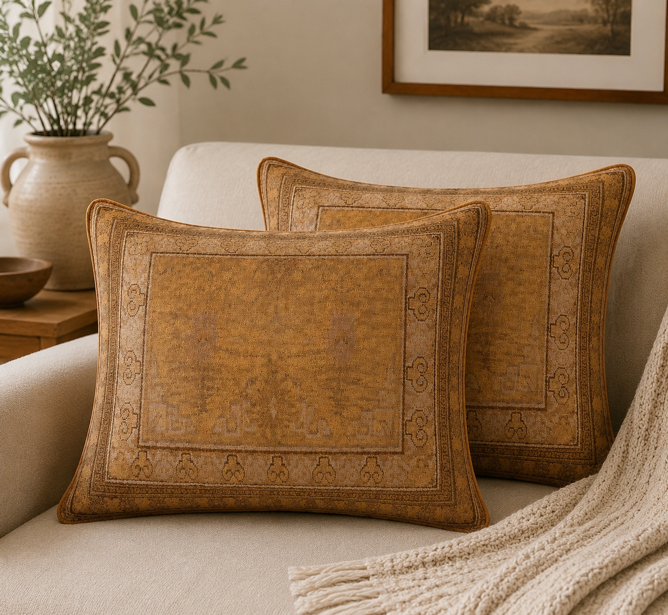 Persian-Inspired Luxurious Accent Cushions